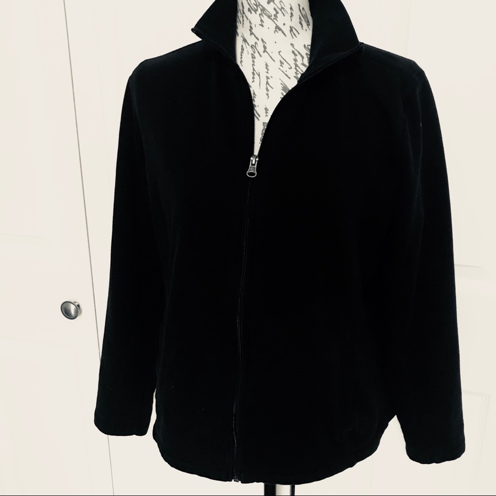 Tek Gear Black Full Zip Athletic Wear Jacket - Picture 3 of 7
